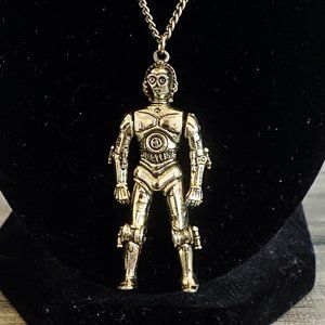 Vintage 1977 Star Wars C3PO Necklace
